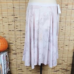 Lightweight Skirt Swim Cover Up Pink Zebra Palm Trees